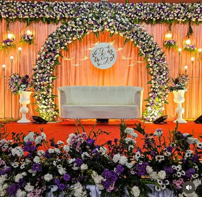 Floral wedding stage — Events, Dsouza Enterprises Mysuru